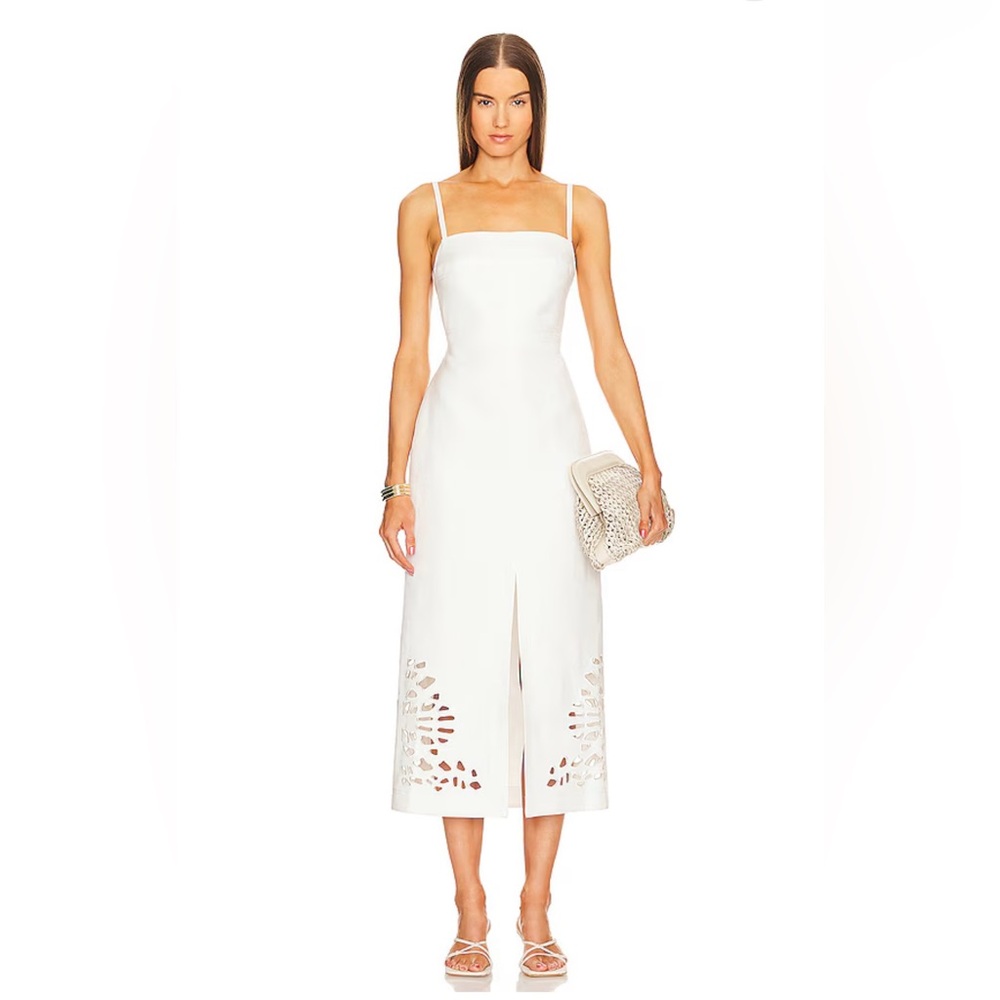 Acler - Delacourt Midi Dress in Ivory - NWT - Size 2